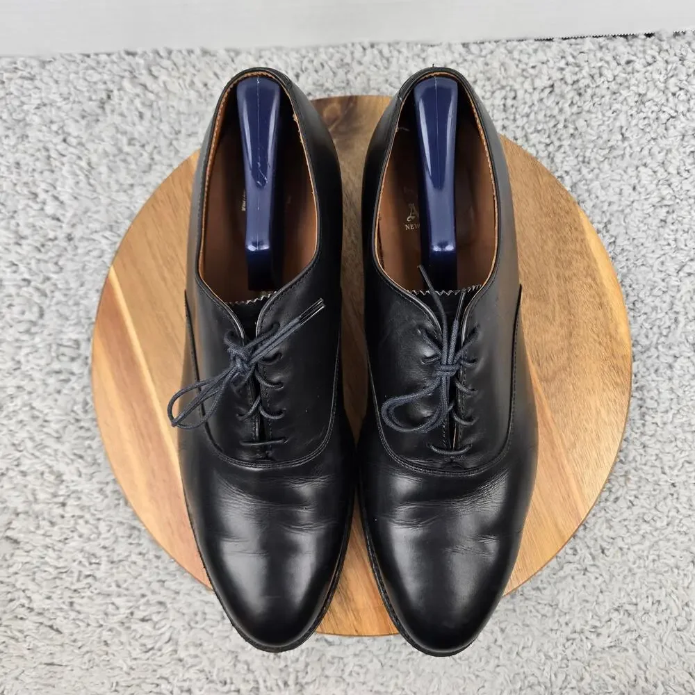 Alden Mens 12D 932 Plain Toe Balmoral Black Leather Business Oxford Dress Shoe